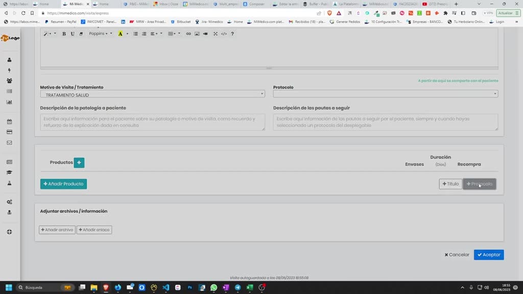 Captura del paso 2