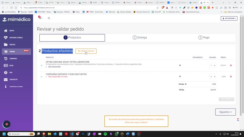 Captura del paso 2