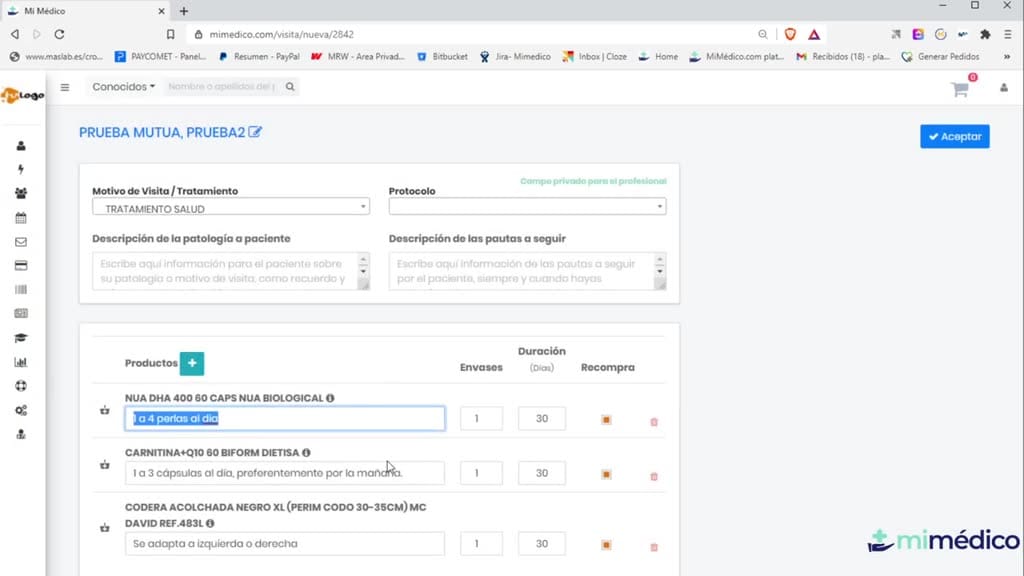 Captura del paso 2