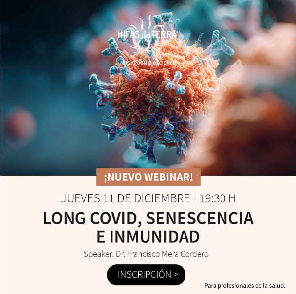 ¡NUEVO WEBINAR! Long COVID, senescencia e inmunidad - Conoce las claves clínicas de la mano del Dr. Francisco Mera integral
