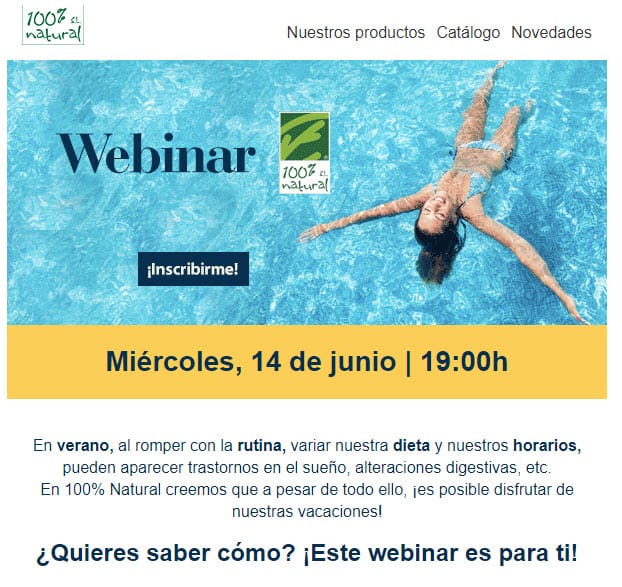 Webinar Verano / 14 junio / ¡Inscripciones!