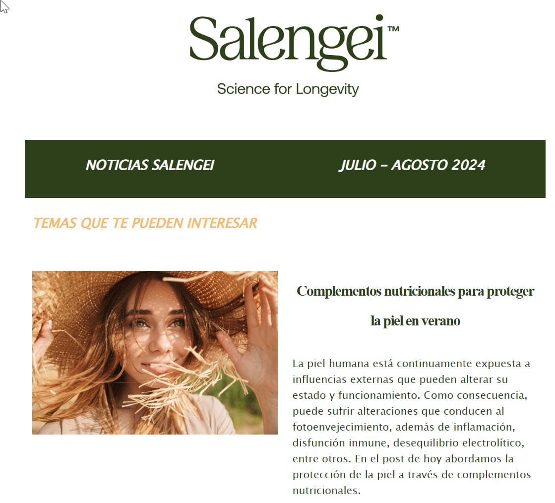 Noticias sobre salud y antienvejecimiento para profesionales