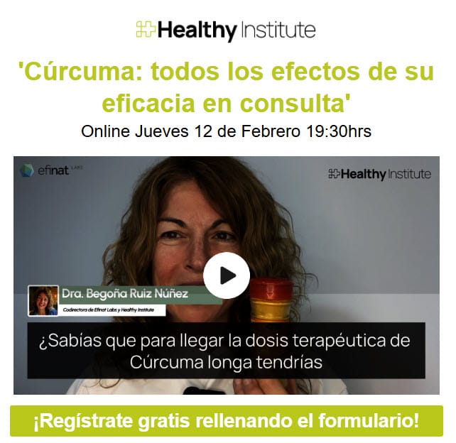 ✅ Nuevo webinar gratuito - Cúrcuma: todos los secretos de su eficacia en consulta😀👍