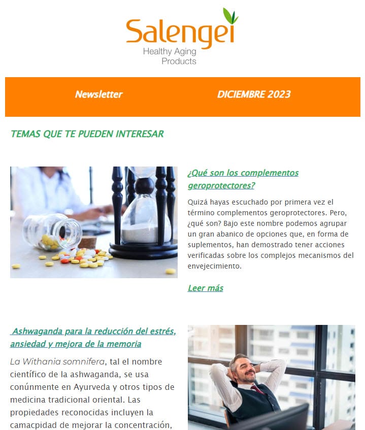 Noticias sobre salud y antienvejecimiento para profesionales