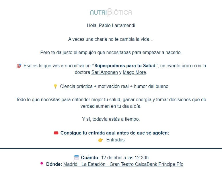 ⏰ ¿Te lo vas a perder? Aún estás a tiempo de conseguir tu entrada