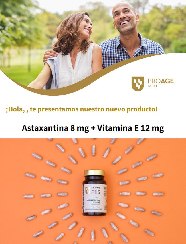 Astaxantina 8 mg + Vitamina E 12 mg