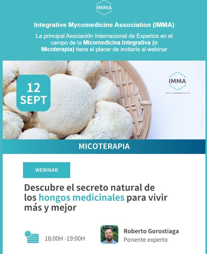 Webinar IMMA "Hongos Medicinales: El Poder Natural de la Salud Holística"