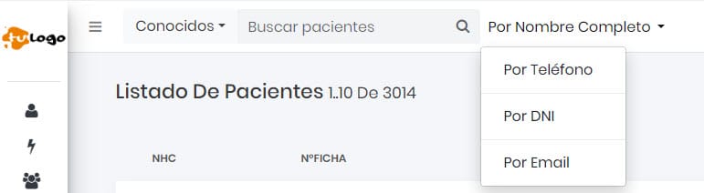 75 - Mejora en la Búsqueda de pacientes