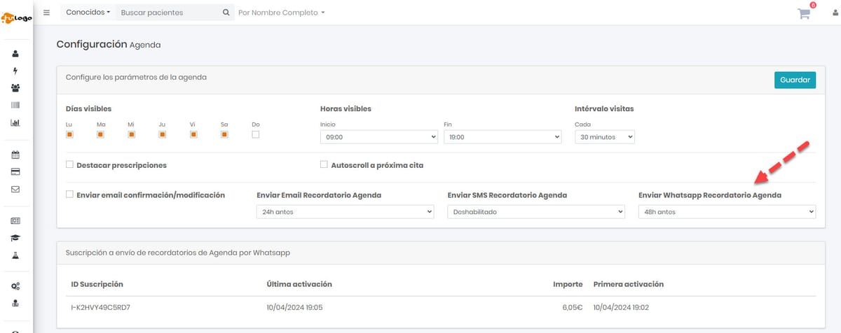 76 - Recordatorio Cita por WhatsApp