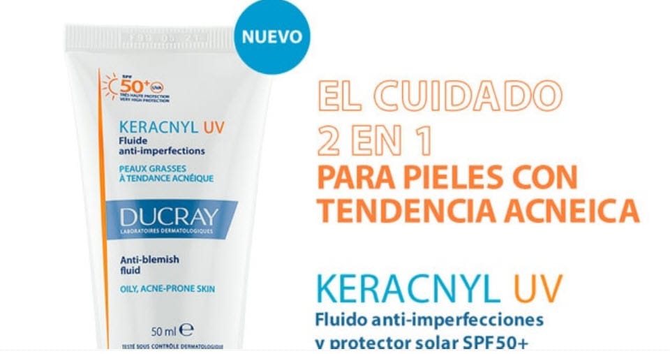 Este verano...¡Protégete del 🌞 Y DEL ACNÉ! con KERACNYL UV fluido antiimperfecciones👨🏻‍⚕️✨