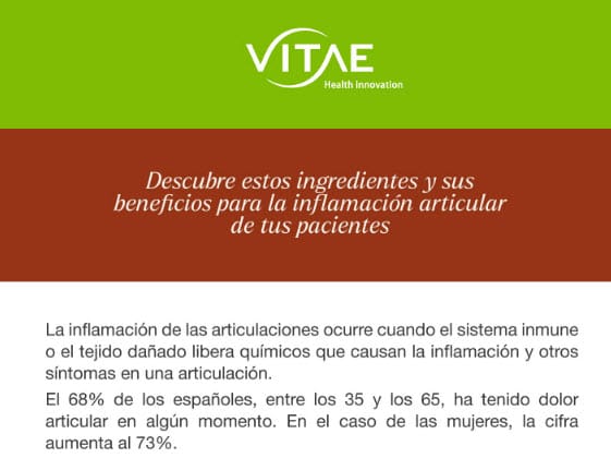 Conoce algunos de los ingredientes y sus beneficios para la inflamación articular de tus pacientes