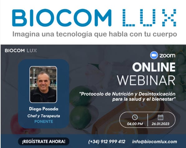 📺Webinario | "Protocolo de Nutrición y Desintoxicación para la salud y el bienestar"