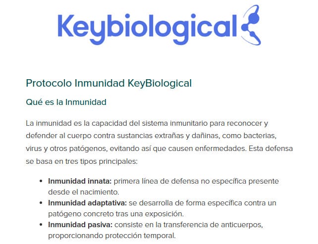 Protocolo Imunidad KeyBiological