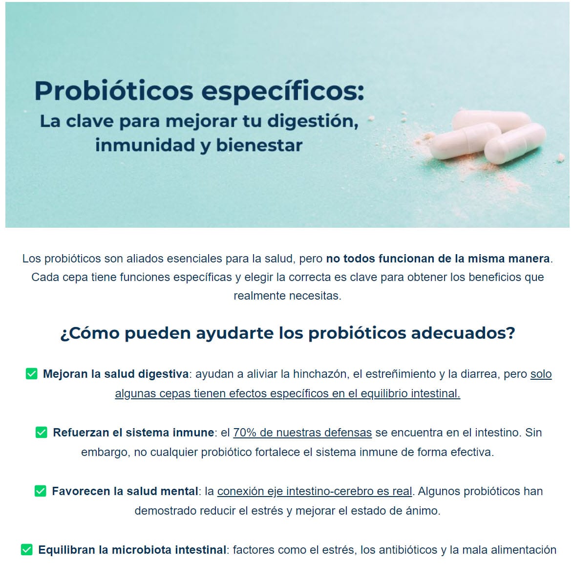 👉¿Todos los probióticos son iguales?