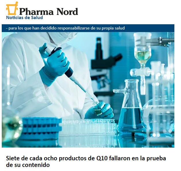 Siete de cada ocho productos de Q10  fallaron en la prueba de su contenido