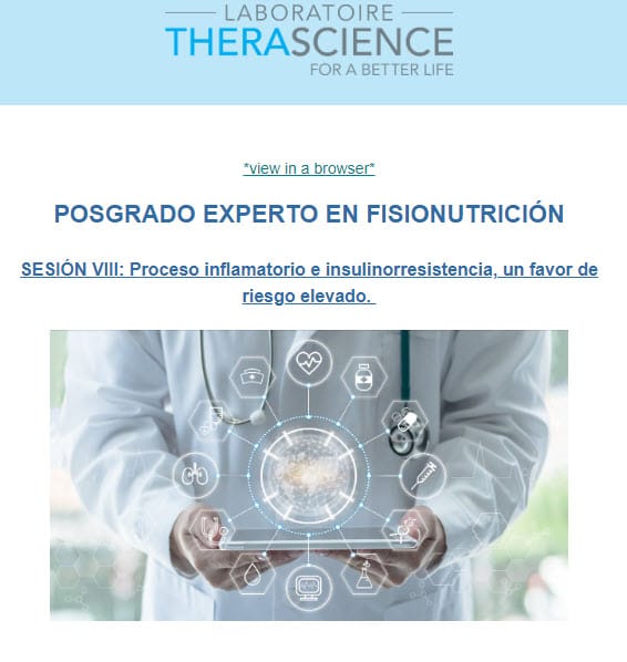 Recordatorio --> SESIÓN VIII: Proceso inflamatorio e insulinorresistencia, un factor de riesgo elevado.