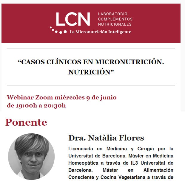 Webinar Casos clínicos en micronutrición. Nutrición