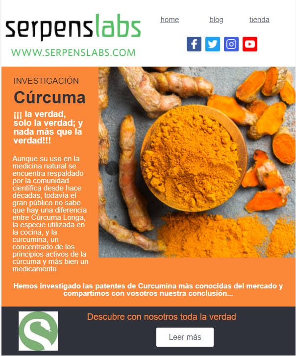 Curcuma y biodisponibilidad: ¡¡¡la verdad, solo la verdad; y nada más que la verdad!!!