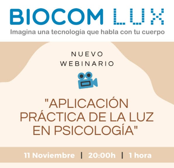 Webinario | Aplicación práctica de la luz en psicología con Biofoton