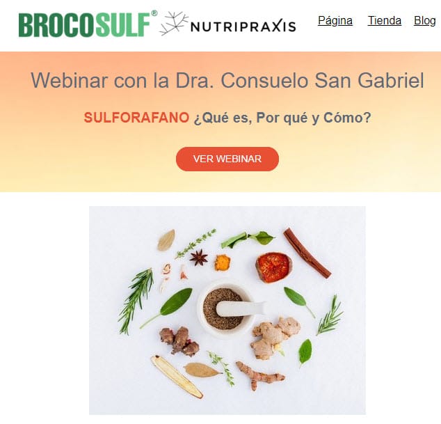 Sulforafano ¿qué es, Por qué y cómo? [Webinar Dra  San Gabriel ]