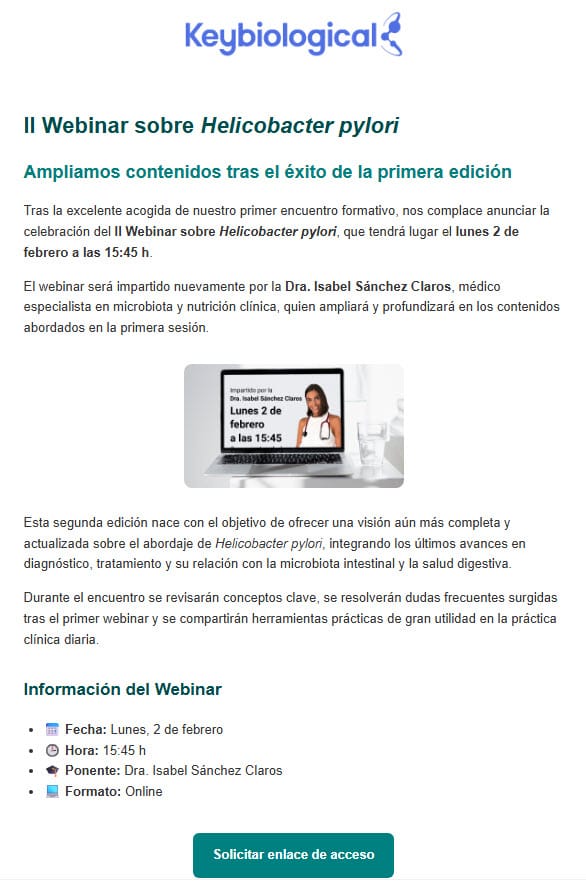 II Webinar sobre Helicobacter pylori