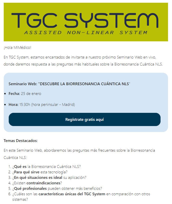 Ya puedes ver la grabación del Seminario sobre Biorresonancia
