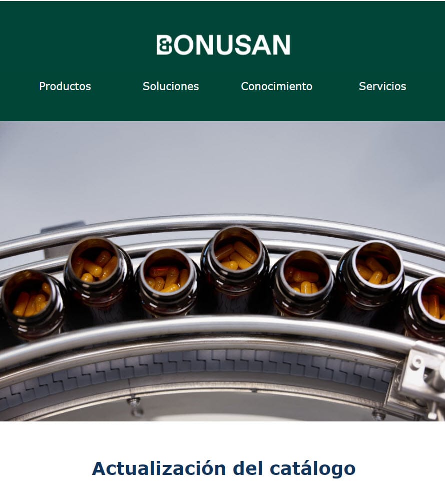 Actualización catálogo Bonusan