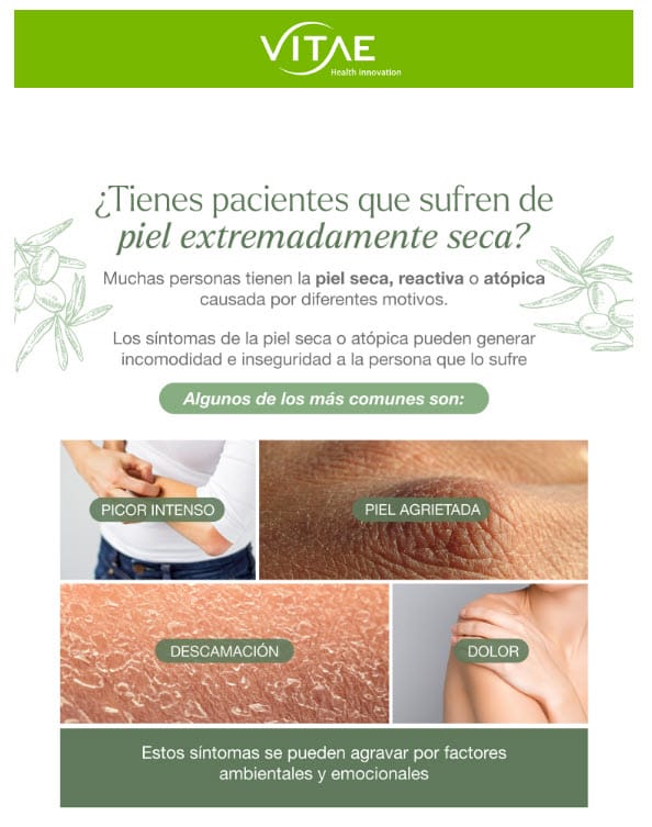 ¿Tienes pacientes que sufren de piel extremadamente seca?