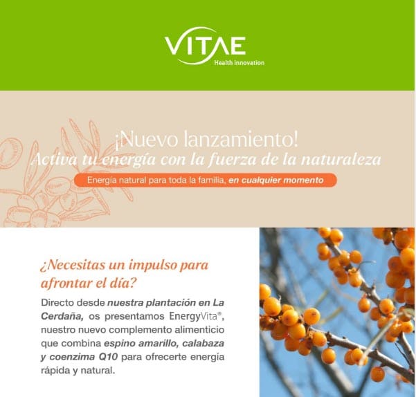 ¡Nuevo lanzamiento!💥 Conoce el nuevo multivitamínico: EnergyVita🧡