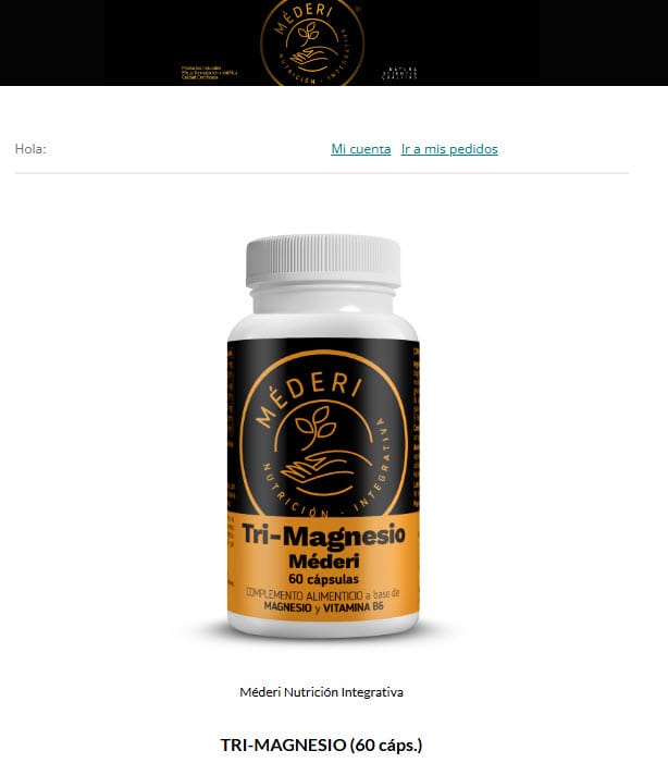 LANZAMIENTO MAGNESIO MÉDERI (60 cáps.)