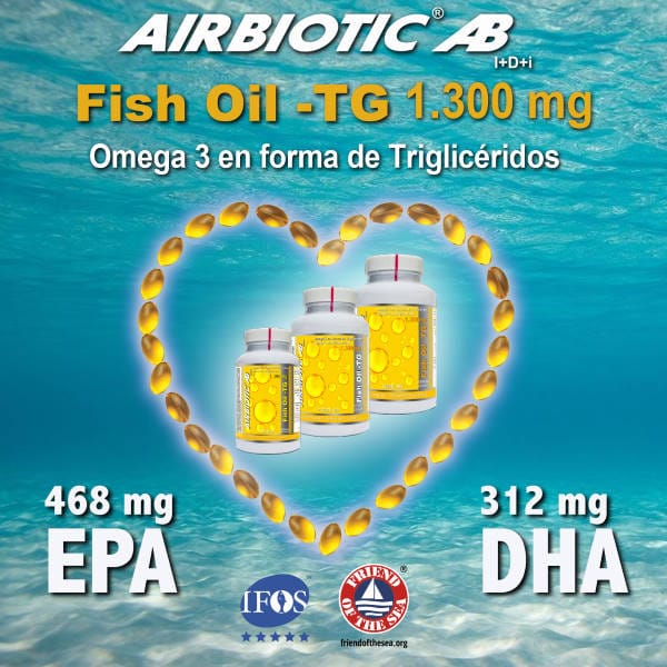 Nuevo Fish Oil TG 1.300 mg - Omega 3 de Triglicéridos - I ❤ AB