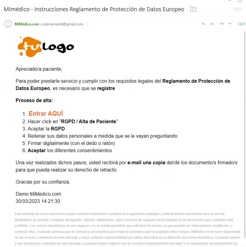 47 Alta paciente / Registro Paciente