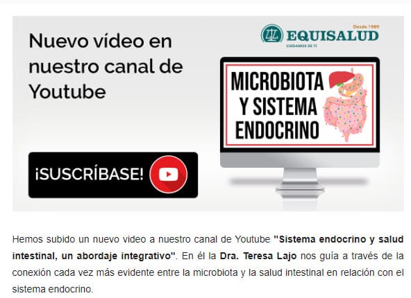Nuevo video en nuestro canal de Youtube: Sistema endocrino y salud intestinal