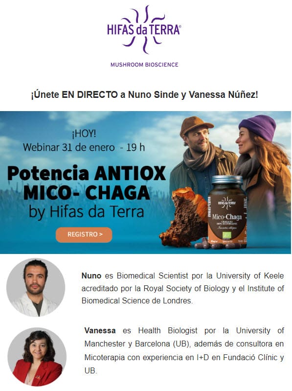 ¡EN DIRECTO HOY! Más de 550 profesionales. Webinar Hifas