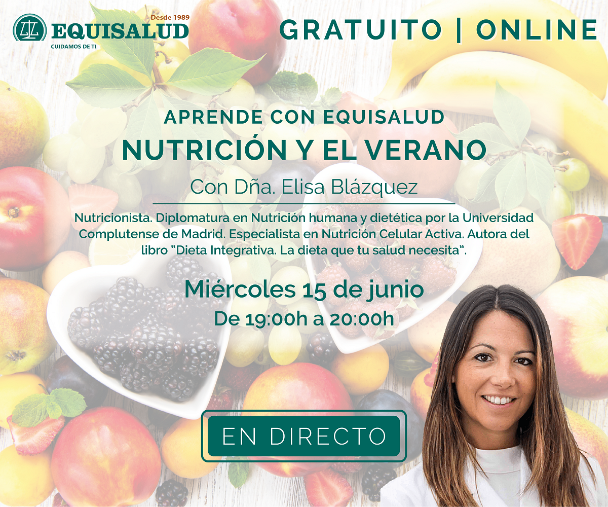 Formación gratuita y online | Nutrición y el verano, con Elisa Blázquez