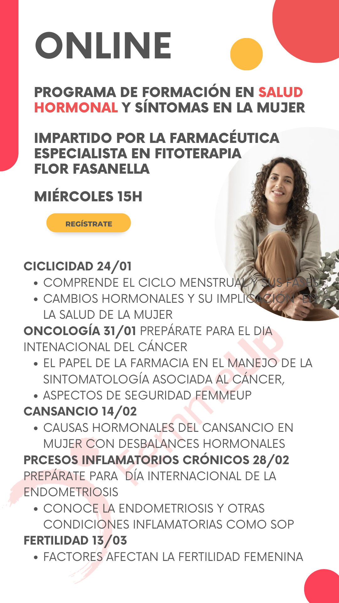 SALUD HORMONAL Y SÍNTOMAS DE LA MUJER (FEMME-UP)