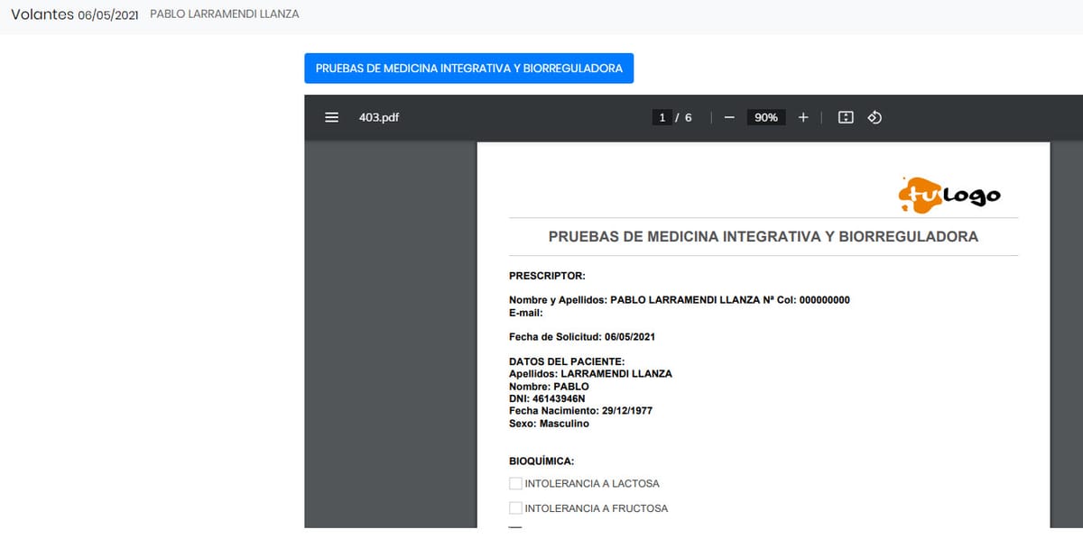 29 Mejora Volantes (documentos personalizados a paciente)
