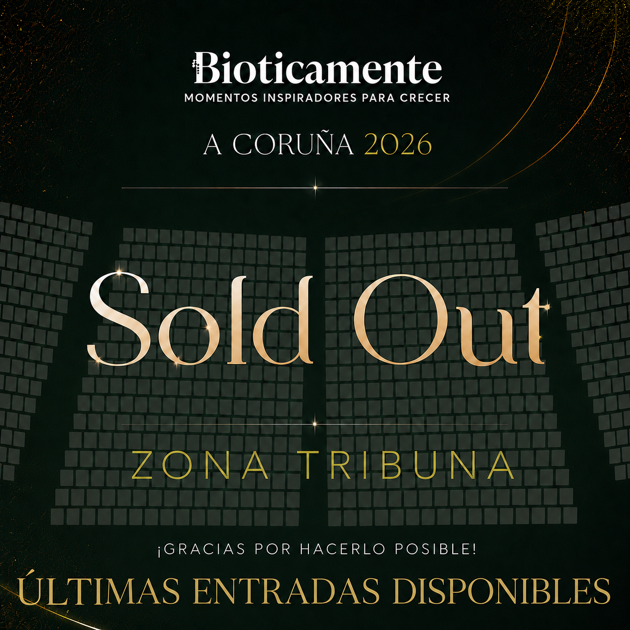 ¡Últimas entradas disponibles!