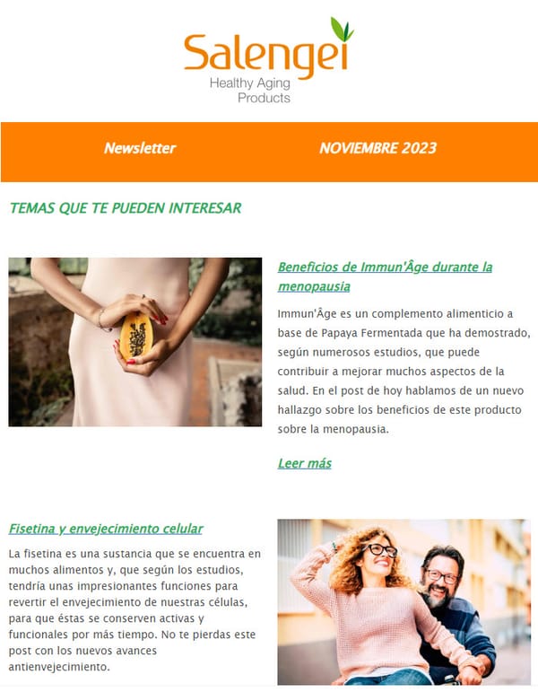 Noticias sobre salud y antienvejecimiento para profesionales