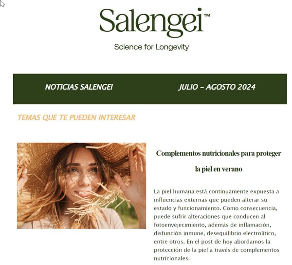 Noticias sobre salud y antienvejecimiento para profesionales