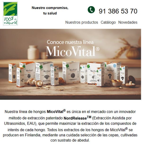 Conoce nuestra línea de hongos MicoVital®