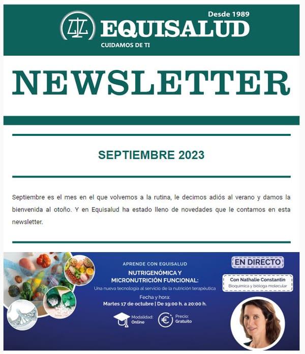 Newsletter de Equisalud: septiembre 2023