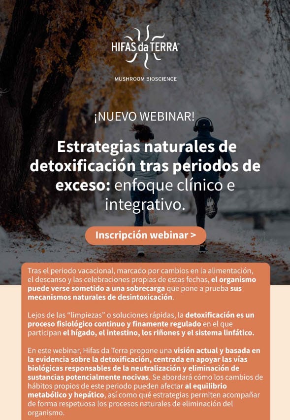 ¡Nuevo webinar! Estrategias naturales de detoxificación tras periodos de exceso: enfoque clínico e integrativo
