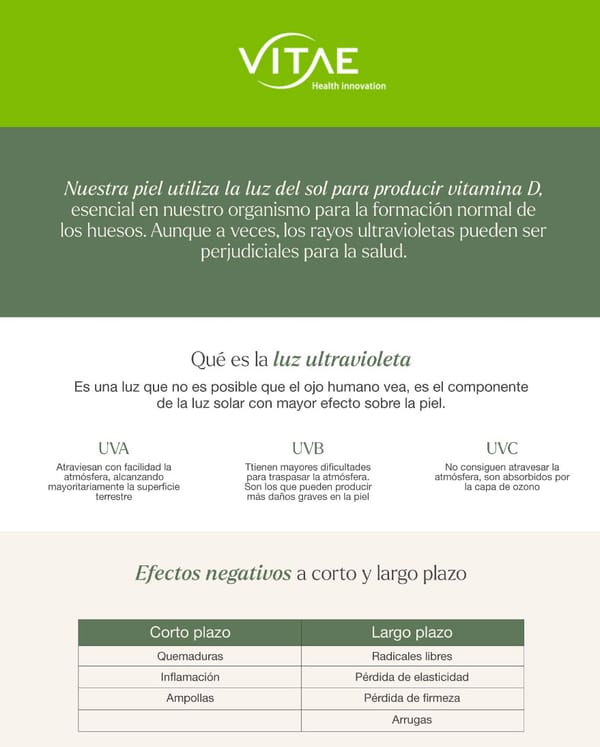 Qué efectos tiene la exposición solar en la piel de tus pacientes