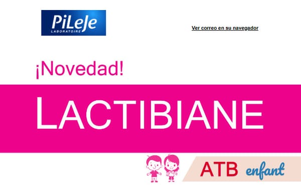 ¡Nuevo lanzamiento LACTIBIANE ATB enfant! 🚀