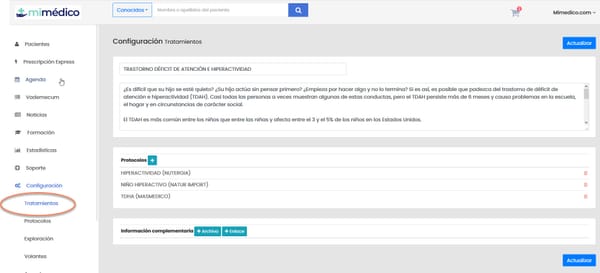 10 Configuración Tratamientos y Motivos de consulta