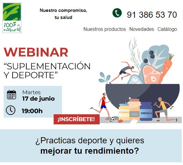 Última oportunidad: Webinar / Suplementación y deporte / ¡Inscríbete ya!