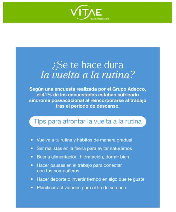 ¿Se te hace dura la vuelta a la rutina?