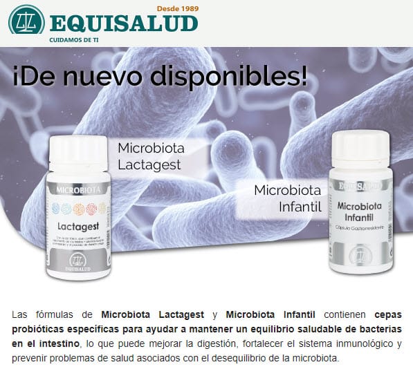 De nuevo disponibles Microbiota Infantil y Microbiota Lactagest
