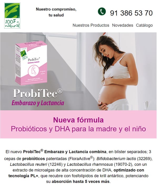 Nueva fórmula / Probitec® Embarazo y Lactancia